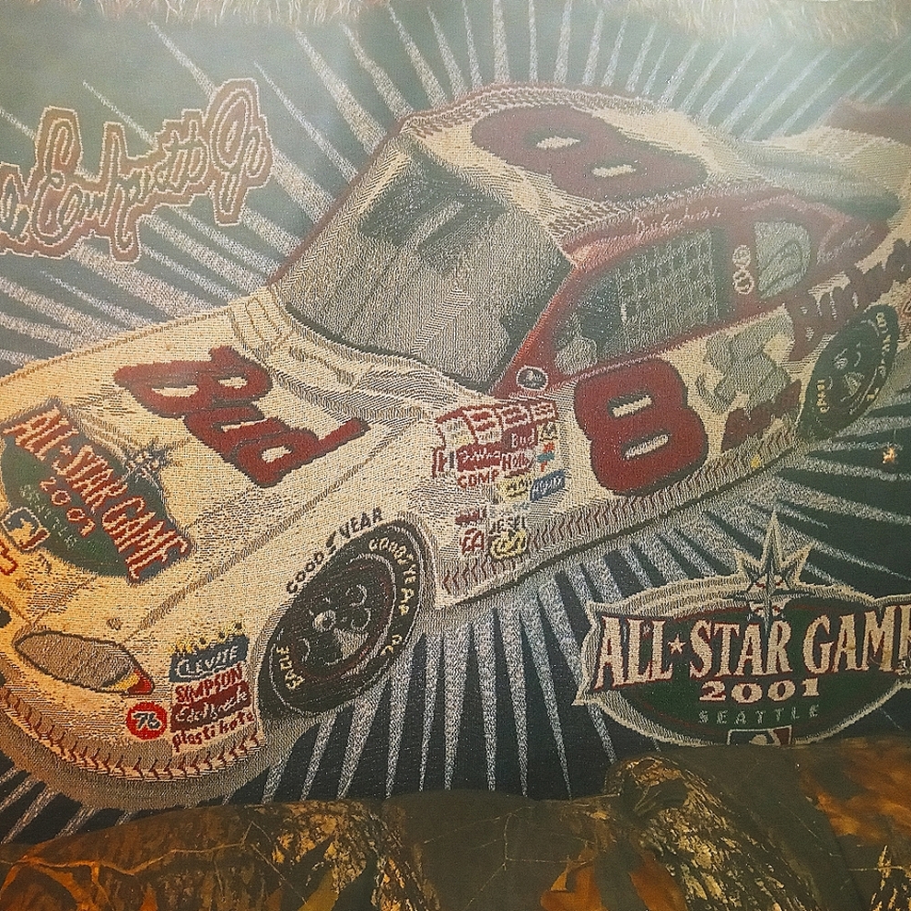 Dale Earnhardt Jr 2001 AllStar Game throw blanket